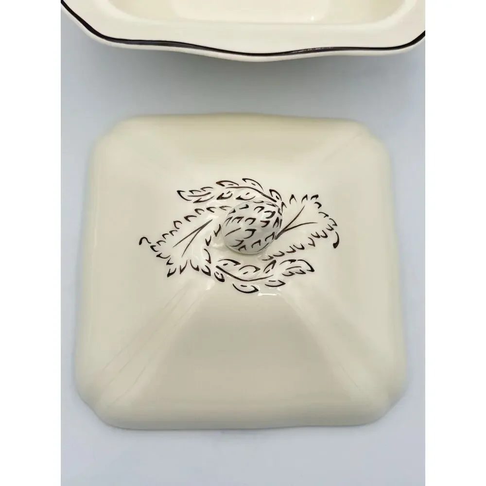 Wedgwood Queensware Queens Filigree Covered Side Dish